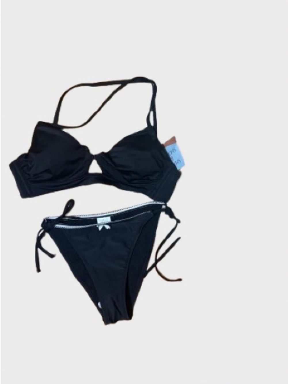 Shade & Shore Black Two-Piece Bikini Set